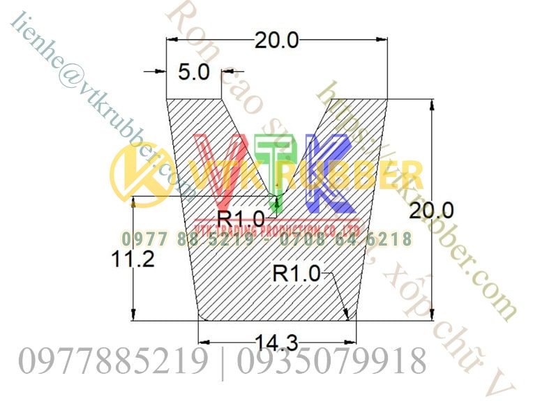 ban ve ky thuat ron nep cao su silicon xop chu V 02 min