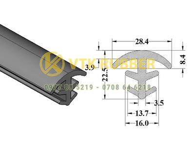 Xưởng cung cấp gioăng silicon trắng chữ T ở Hậu Giang