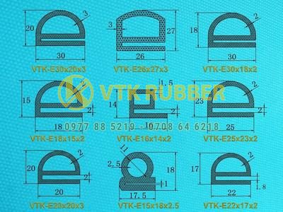 Gioăng silicon chữ E chịu nhiệt cao, làm kín hiệu quả cho tủ sấy và lò sấy