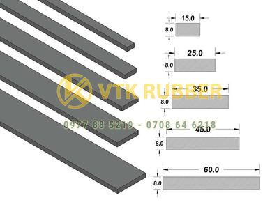 Ron cao su xốp chữ nhật kín khí tại Nam Định