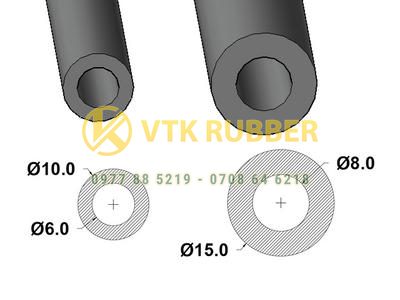 Ống silicon chịu nhiệt cam thực phẩm