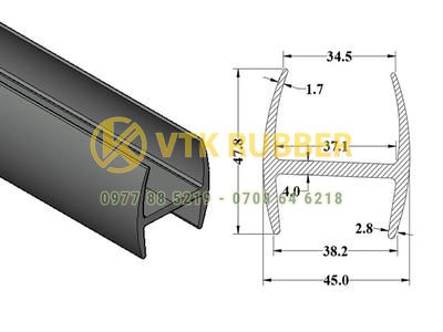 Cơ sở bán ron cao su tim chữ H chèn cửa ở Quảng Bình