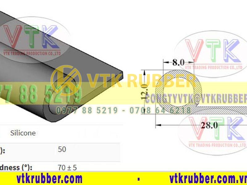 Địa điểm gioăng silicon trắng chữ P ở Bến Tre