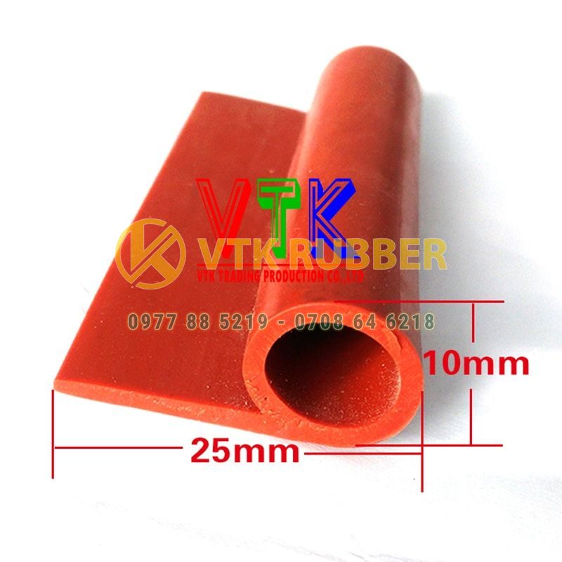 Ron silicon chữ P 25x10x2