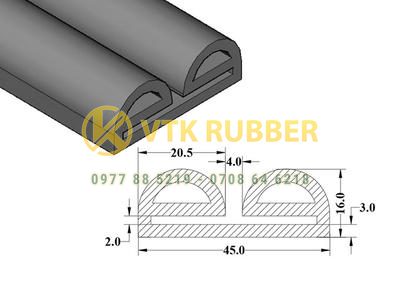 Xưởng sản xuất gioăng silicon trắng, đỏ chữ E ở Ninh Thuận