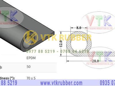 Xưởng sản xuất ron cao su chữ P màu đen ở Ninh Bình
