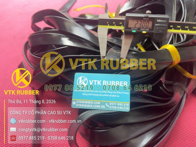 Báo giá ron cao su EPDM chữ U 4x23x1 theo yêu cầu tại VTK