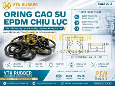 Oring cao su EPDM tại Lào Cai chịu nhiệt chống nước tốt