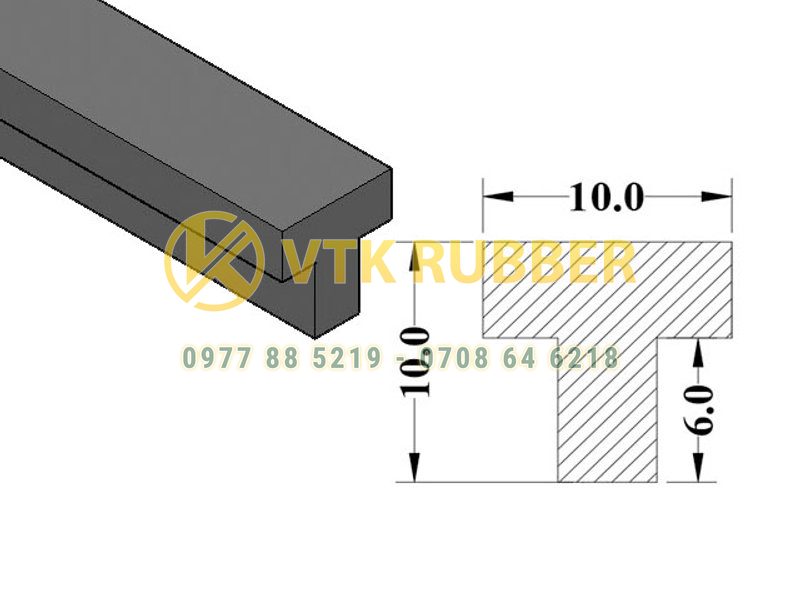 Cung cấp gioăng silicon màu trắng chữ T ở thành phố Cần Thơ