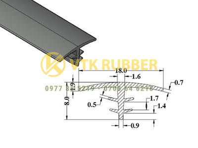 Xưởng cung cấp gioăng silicon chịu nhiệt chữ T ở TP. Đà Nẵng