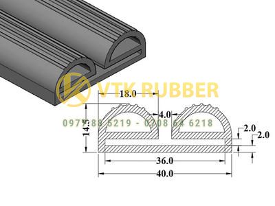 Nơi sản xuất gioăng cao su chịu nhiệt silicone chữ E  Hồ Chí Minh