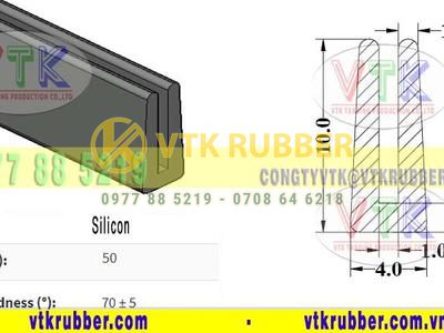 Gia công gioăng silicon trắng chịu nhiệt chữ U, chữ V Sơn La
