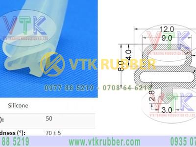 Gioăng silicone thực phẩm chịu nhiệt chữ T
