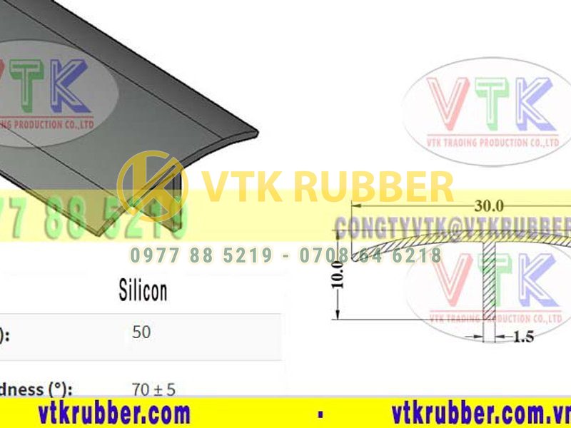Công ty sản xuất gioăng silicon chữ T chịu nhiệt Nghệ An
