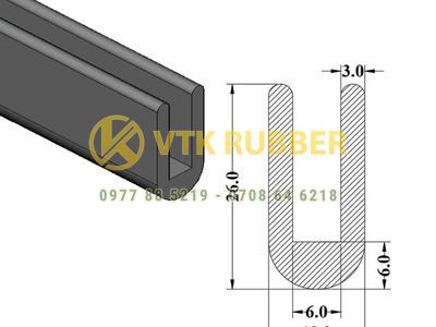 Mua gioăng silicon chữ U chèn cửa kính ở Phú Thọ