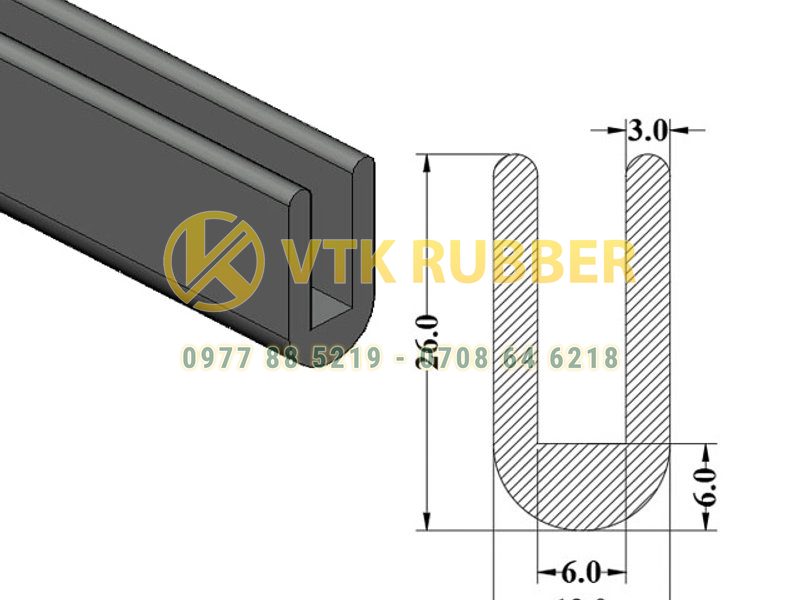 Mua gioăng silicon chữ U chèn cửa kính ở Phú Thọ