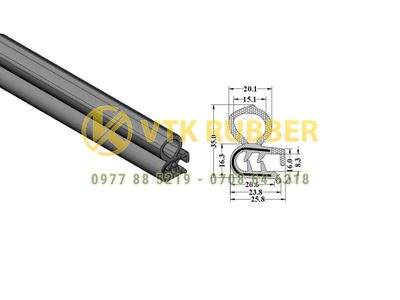 Gioăng cao su cửa tủ điện cài đứng ở Bình Thuận
