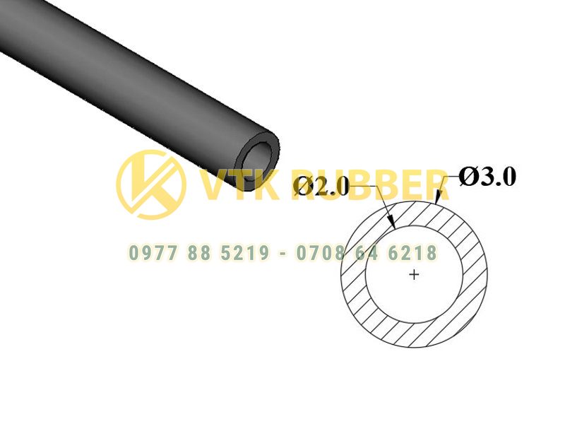 Nơi bán ống silicon màu trắng, đỏ phi 3, phi 4mm ở Ninh Bình