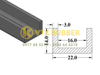 Nơi bán gioăng silicon chữ U màu trắng tại Khánh Hoà – Bền, thẩm mỹ cao