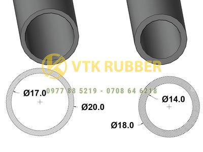 Ống cao su silicon đỏ chịu nhiệt