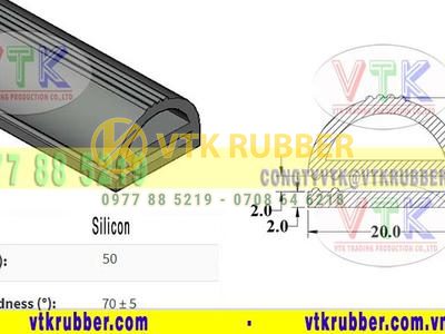 Nhà máy sản xuất gioăng chịu nhiệt silicone chữ E Quảng Bình