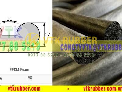 Ron cao su xốp đùn chèn kín chữ B