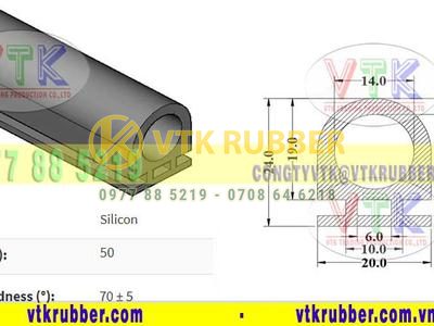 Cơ sở cung cấp gioăng silicon trắng chữ D ở Quảng Ngãi