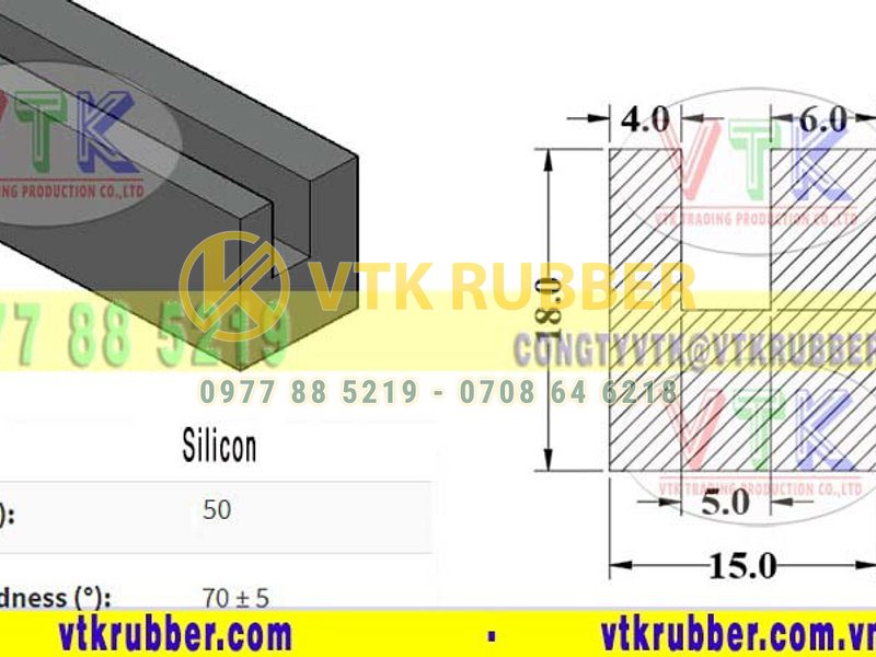 Cung cấp gioăng silicon cửa kiếng chữ U ở Thái Bình