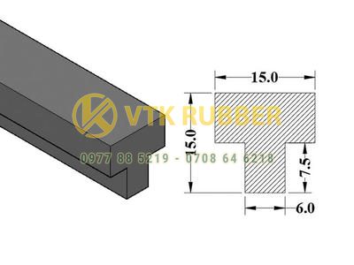 Cơ sở sản xuất gioăng cao su trắng chữ T silicon ở  Cà Mau
