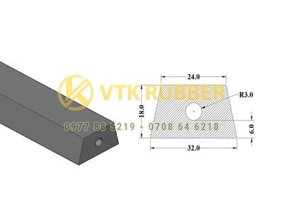 Mua gioăng silicon đặc màu trắng chữ D ở Khánh Hoà