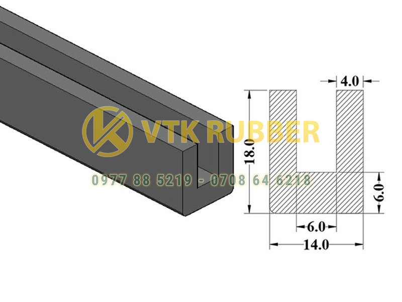 Cơ sở sản xuất gioăng silicon chịu nhiệt chữ U ở Bắc Giang
