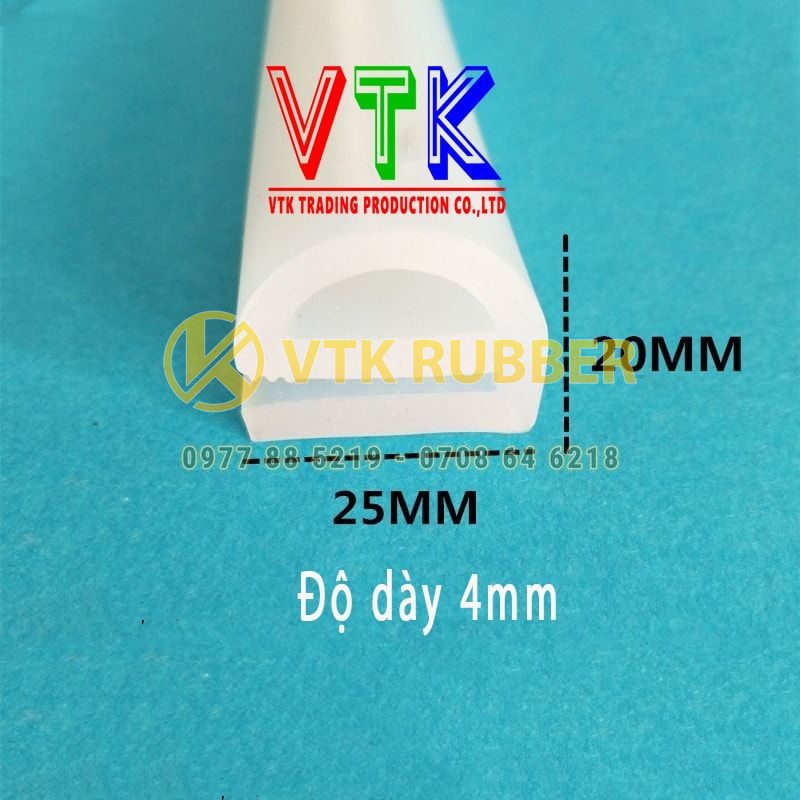 Ron silicon chữ E 25x20x4