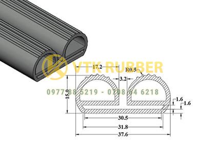 Gia công gioăng silicon chữ E chịu nhiệt độ cao ở Hưng Yên