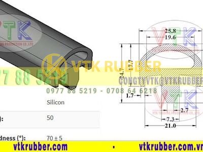 Địa chỉ gioăng silicon chịu nhiệt chữ D, chữ T ở Quảng Ngãi