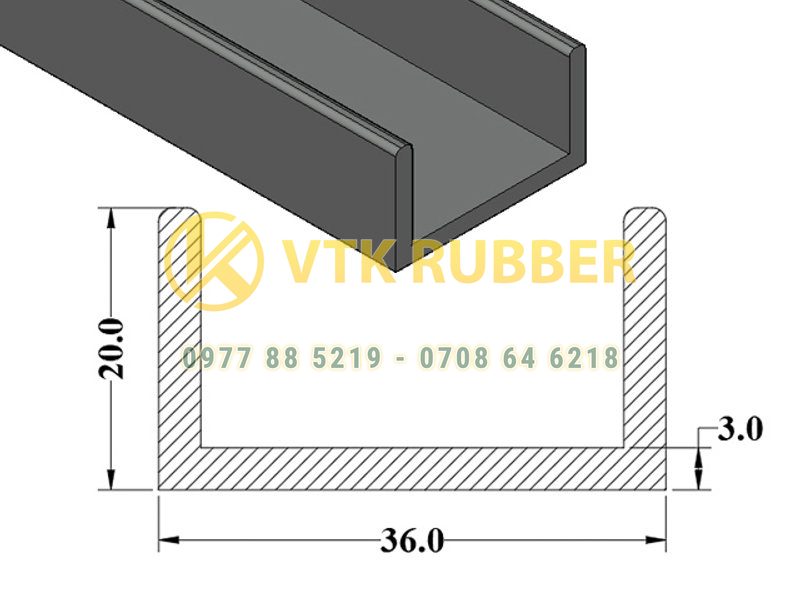 Công ty sản xuất joint silicon chữ U chịu nhiệt ở Gia Lai