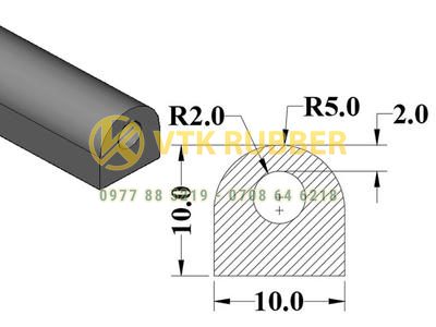 Báo giá ron silicon màu trắng chữ D ở Kiên Giang