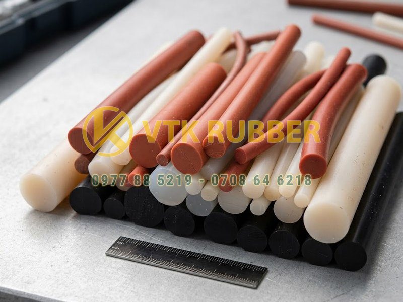 Báo giá dây gioăng silicon tiết diện tròn màu đỏ ở Quảng Ngãi