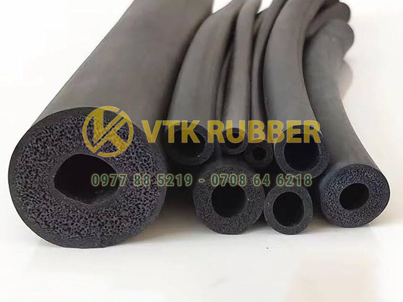 Ống cao su xốp đàn hồi tốt, cách nhiệt hiệu quả