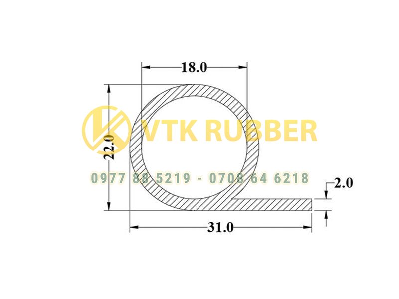 Gioăng silicon chữ P Hà Tĩnh