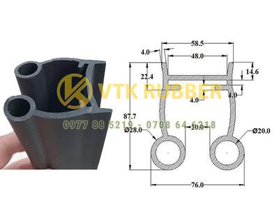 Gioăng ống cửa kính xây dựng bằng cao su