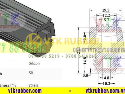 Công ty sản xuất gioăng silicon chịu nhiệt chữ T ở Phú Yên