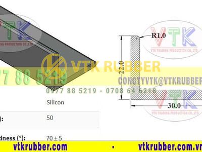 Nơi sản xuất gioăng silicon màu đỏ, đen chữ L ở Bình Định