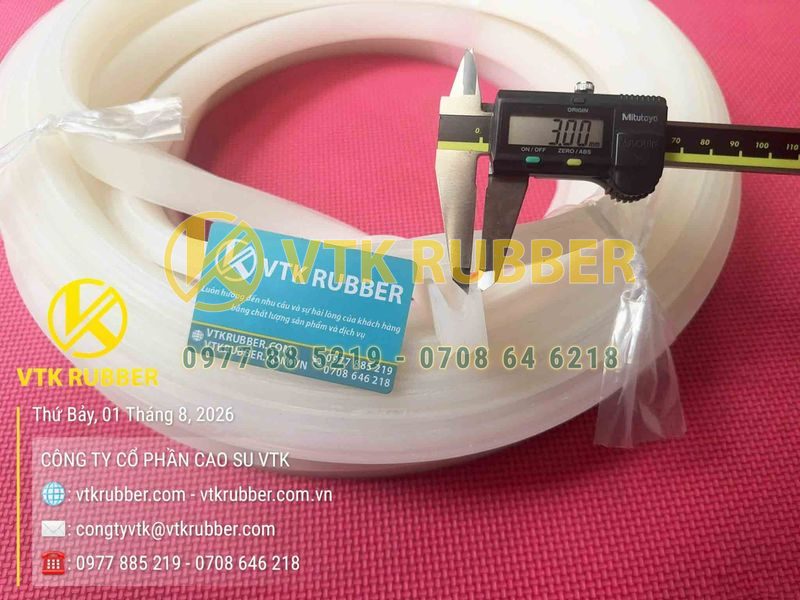 Ron silicon trắng chữ U 16x23x3 2