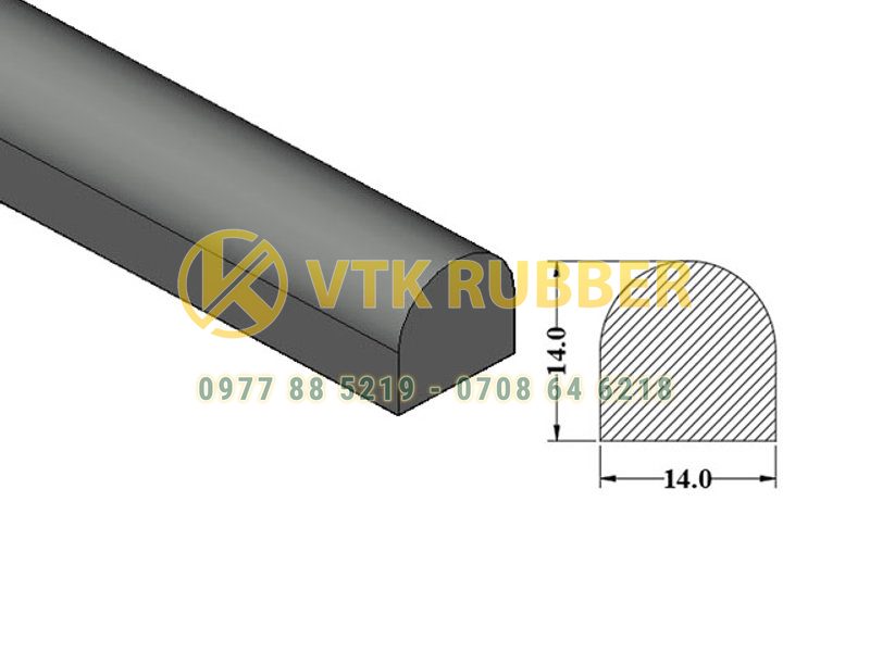 Cung cấp gioăng silicon trắng chữ D ở Lạng Sơn