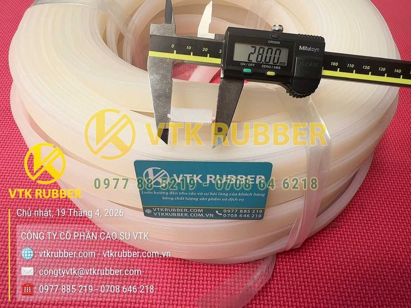 Ron silicon trắng hình chữ nhật 24x28x8