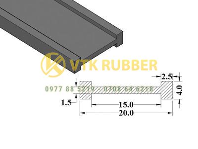 Đệm cao su chữ I chống va đập ở Vĩnh Long