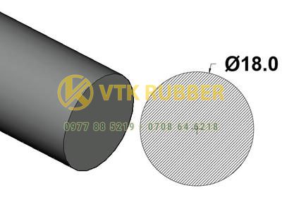Ron tròn cao su xốp làm kín thiết bị tại Hải Phòng