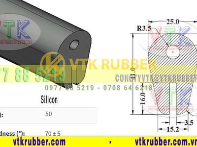 Nơi sản xuất gioăng nẹp kín cửa chữ U silicon Nghệ An
