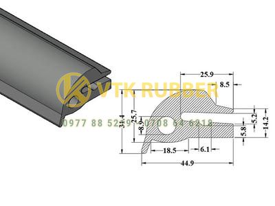 Ron cao su cửa trượt kho lạnh ở Quảng Trị