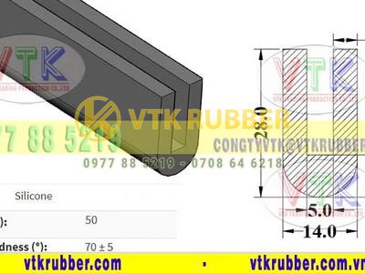 Địa chỉ gioăng silicon đỏ chữ U ở Kon Tum